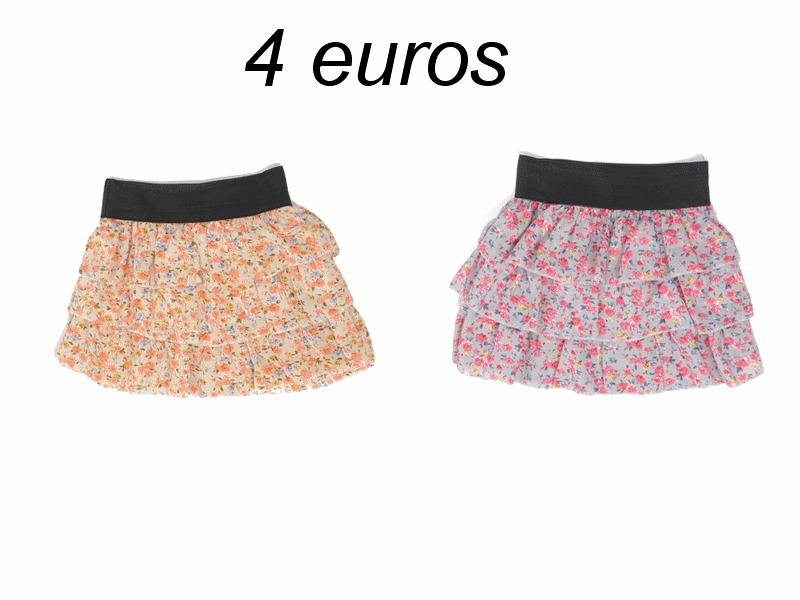 Jupe courtes camaieu volant